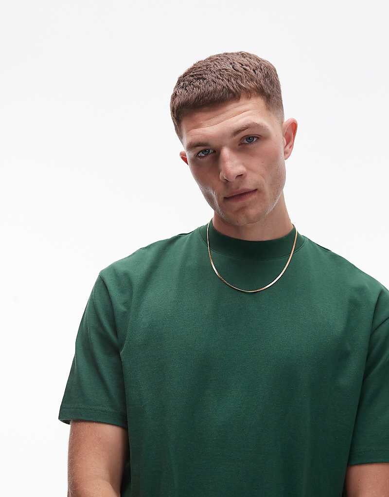 

Topman – зеленая футболка свободного кроя