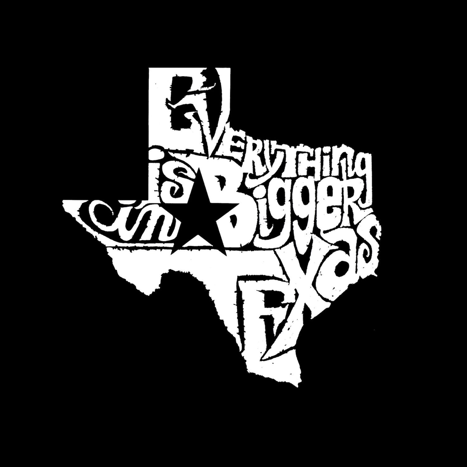 

В Техасе все больше — мужская футболка с рисунком Word Art LA Pop Art, серый