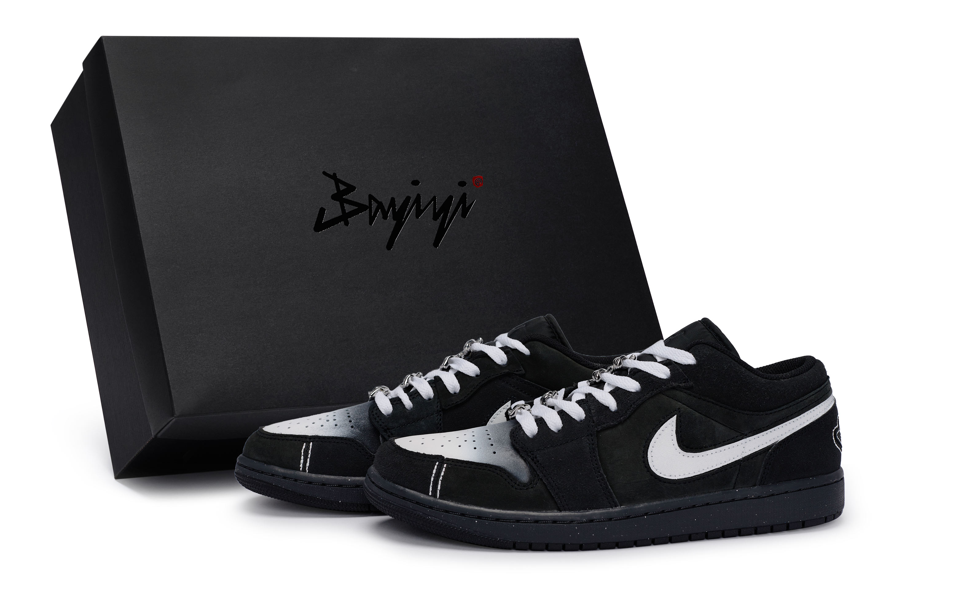 

Винтажные баскетбольные кроссовки Air 1 мужские низкие белые Jordan черно-белые