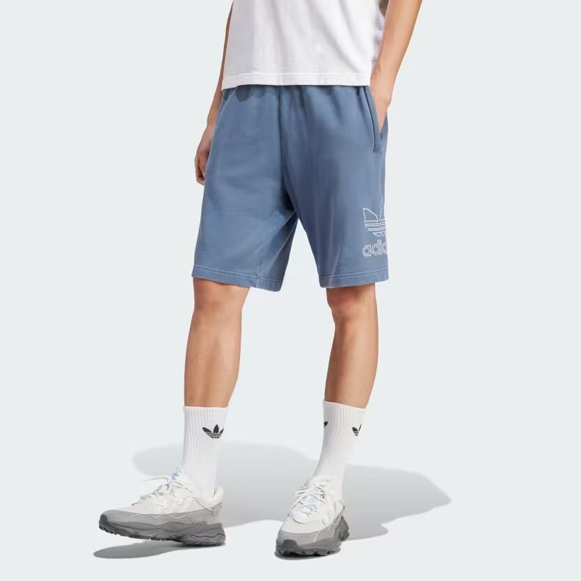 Adicolor повседневные шорты мужские светло-голубые Adidas Originals, светло-голубой — фото 2