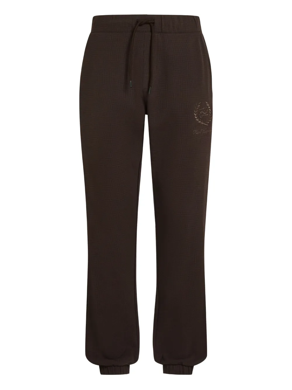 

Брюки с вышитым логотипом Karl Lagerfeld, коричневый