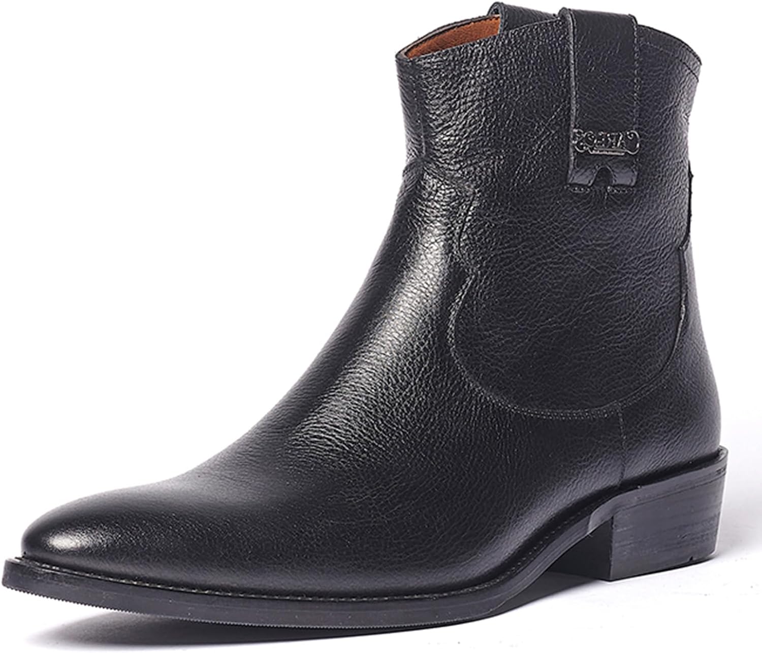 

Мужские ковбойские сапоги Carlos Santana Zappa, Застежка-молния, Резиновая подошва и мягкая стелька, Верх из кожи теленка, черный