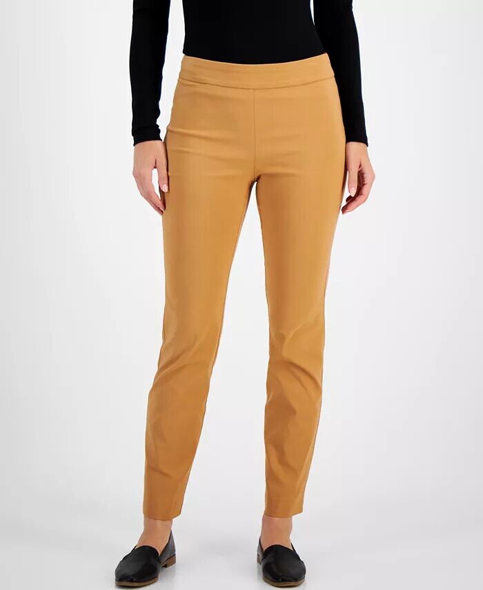 

Женские тканые брюки без застежки Cambridge JM Collection, коричневый