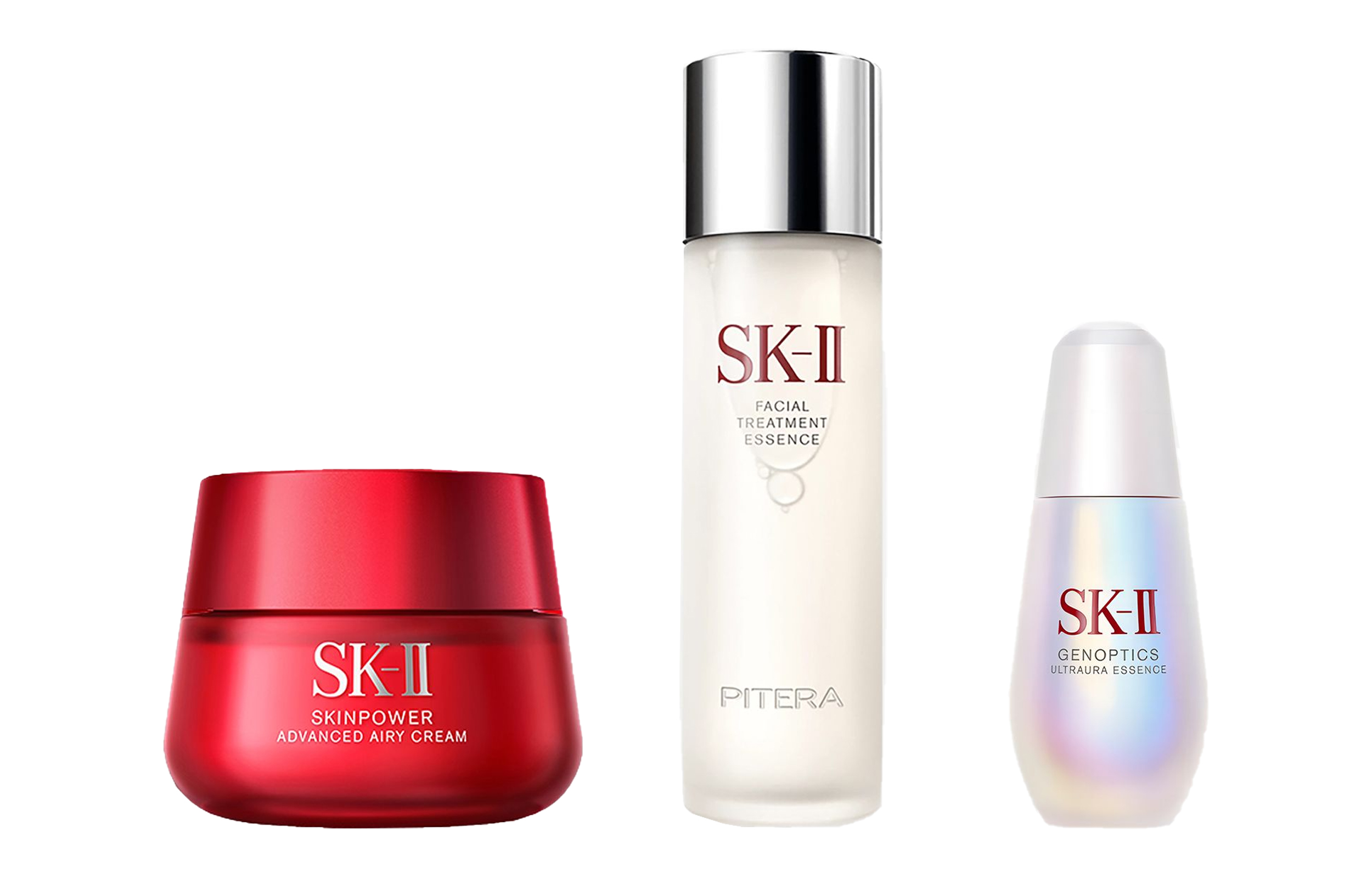 

SK II Little Bulb наборы для ухода за кожей Unisex SK-II, New Version красный Ampoule Refreshing 80g+Essence 230ml+New Version светло-Bulb 30ml (Box Not Included)