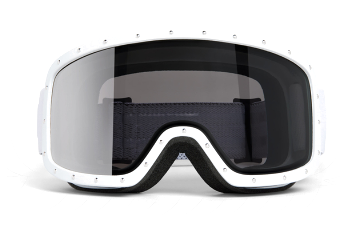 

Ветрозащитные унисекс лыжные очки CELINE, светло-серый lens+белый frame