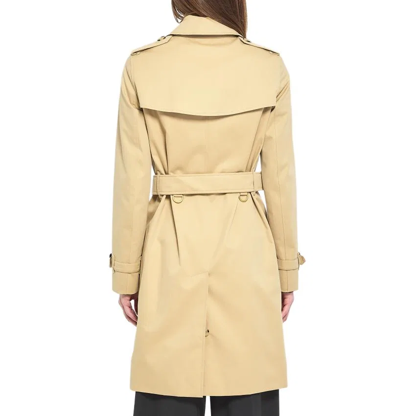 Тренчкот Burberry, женский, для прохладной погоды, бежевый — фото 4