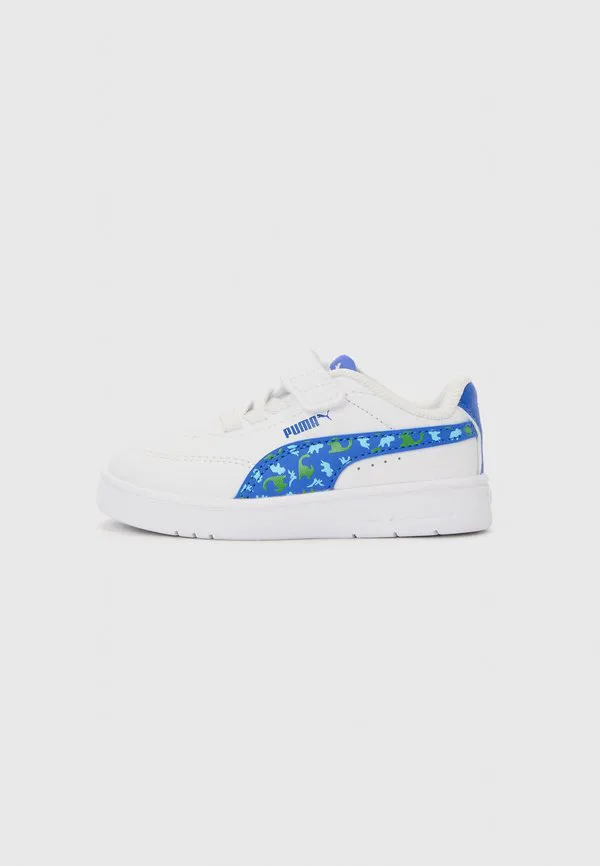 Классические кроссовки court унисекс Puma, White/Royal Sapphire/Green Fruit
