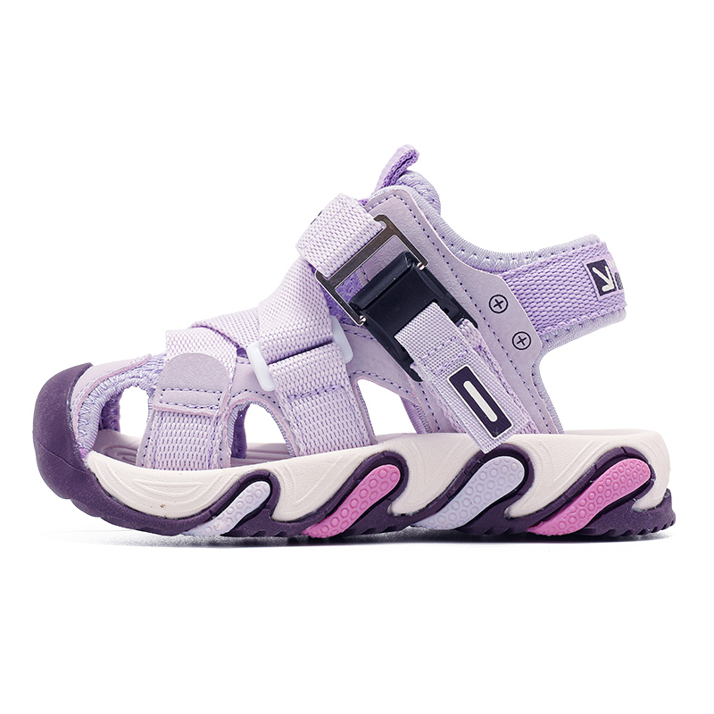 

Детские сандалии с противоскользящей подошвой, дышащие и поддерживающие BOBDOG, фиолетовый