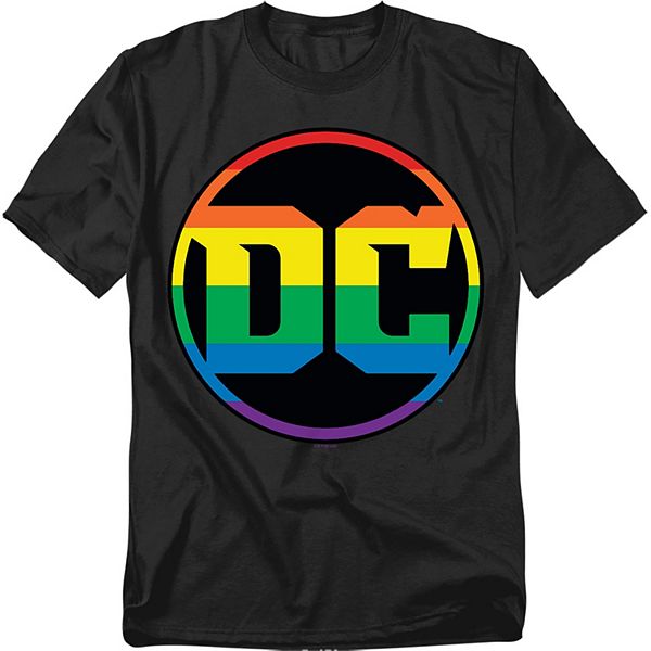 

Футболка Big & tall с графическим логотипом DC Comics rainbow Licensed Character