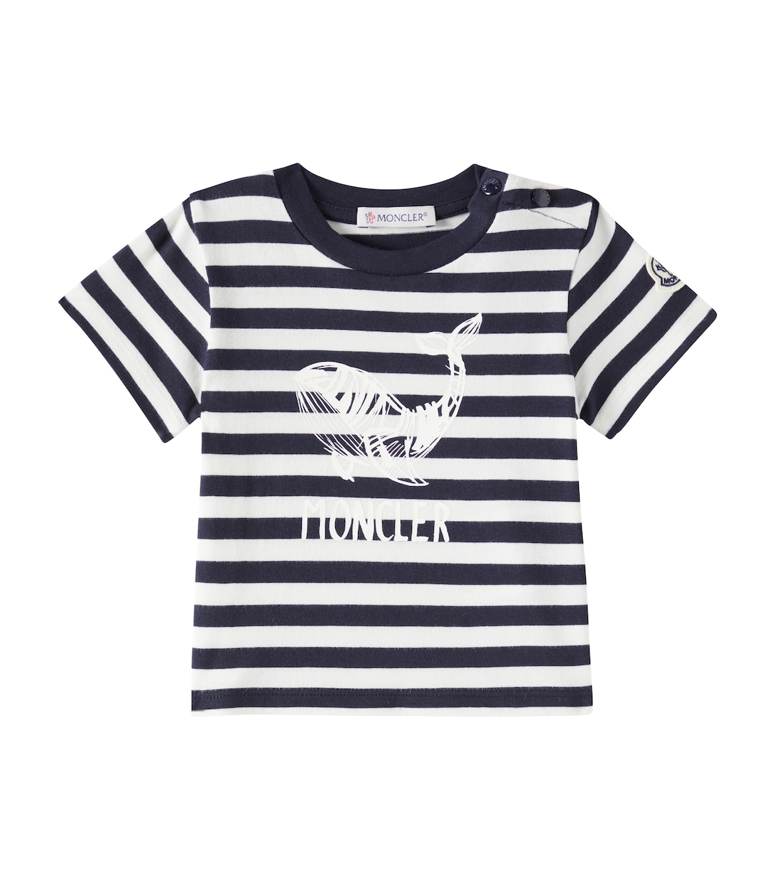 

Детская хлопковая футболка из джерси Moncler Enfant, белый