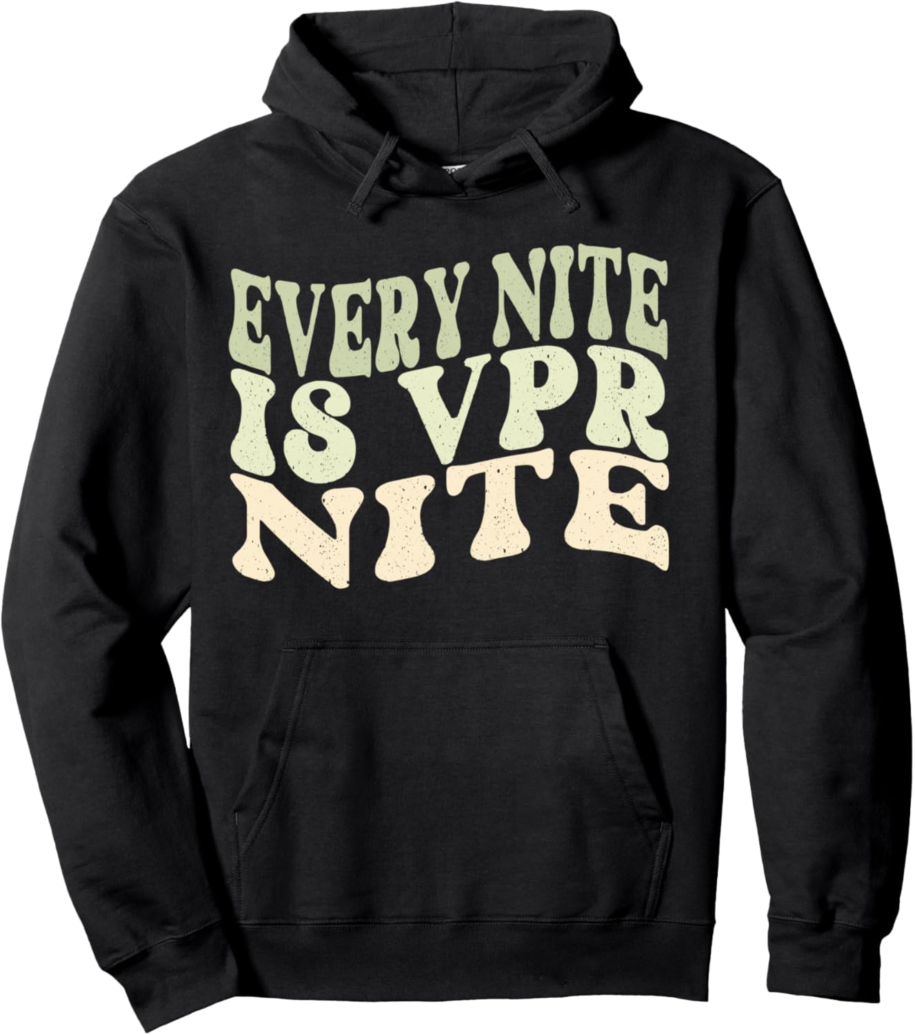 

Толстовка с надписью «Все ночи только для тех, кто работает неполный рабочий день» Every Nite Is Vpr Night Graphics, черный