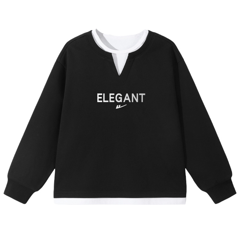 

Детский свитшот с круглым вырезом Moderate WARRIOR, черный/h in flight