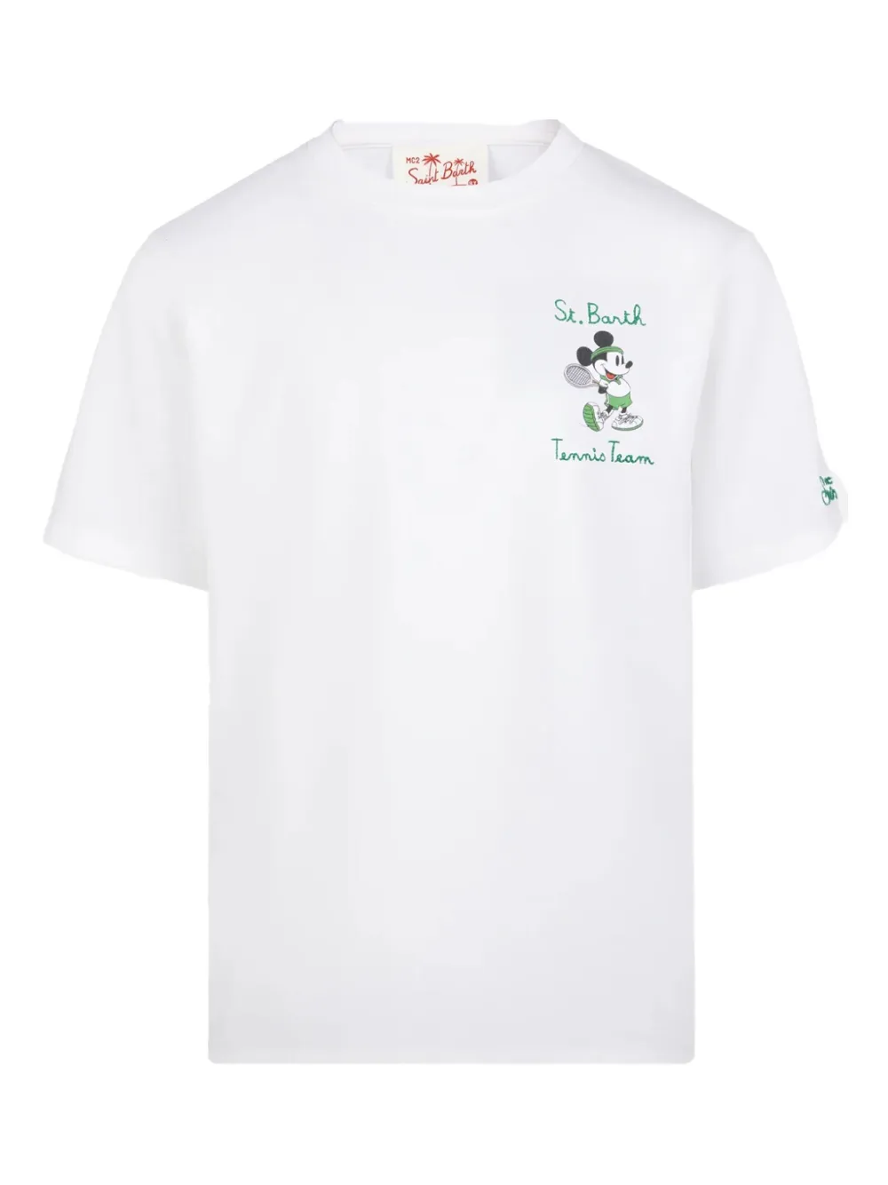 

Футболка Tennis Team из коллаборации с Disney MC2 Saint Barth Kids, белый
