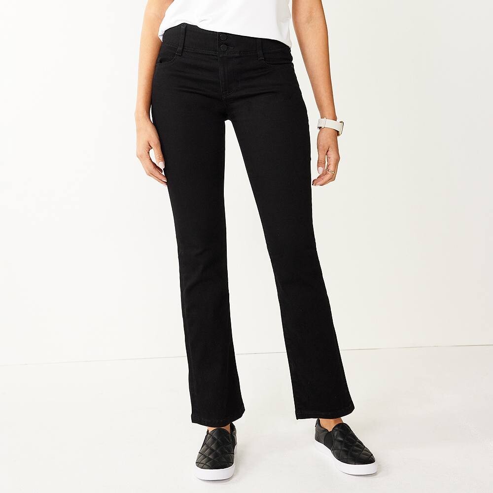

Женские джинсы Bootcut с контролем живота Nine West, черный