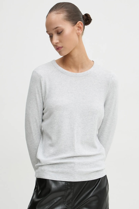 

Лонгслив Abercrombie & Fitch, серый