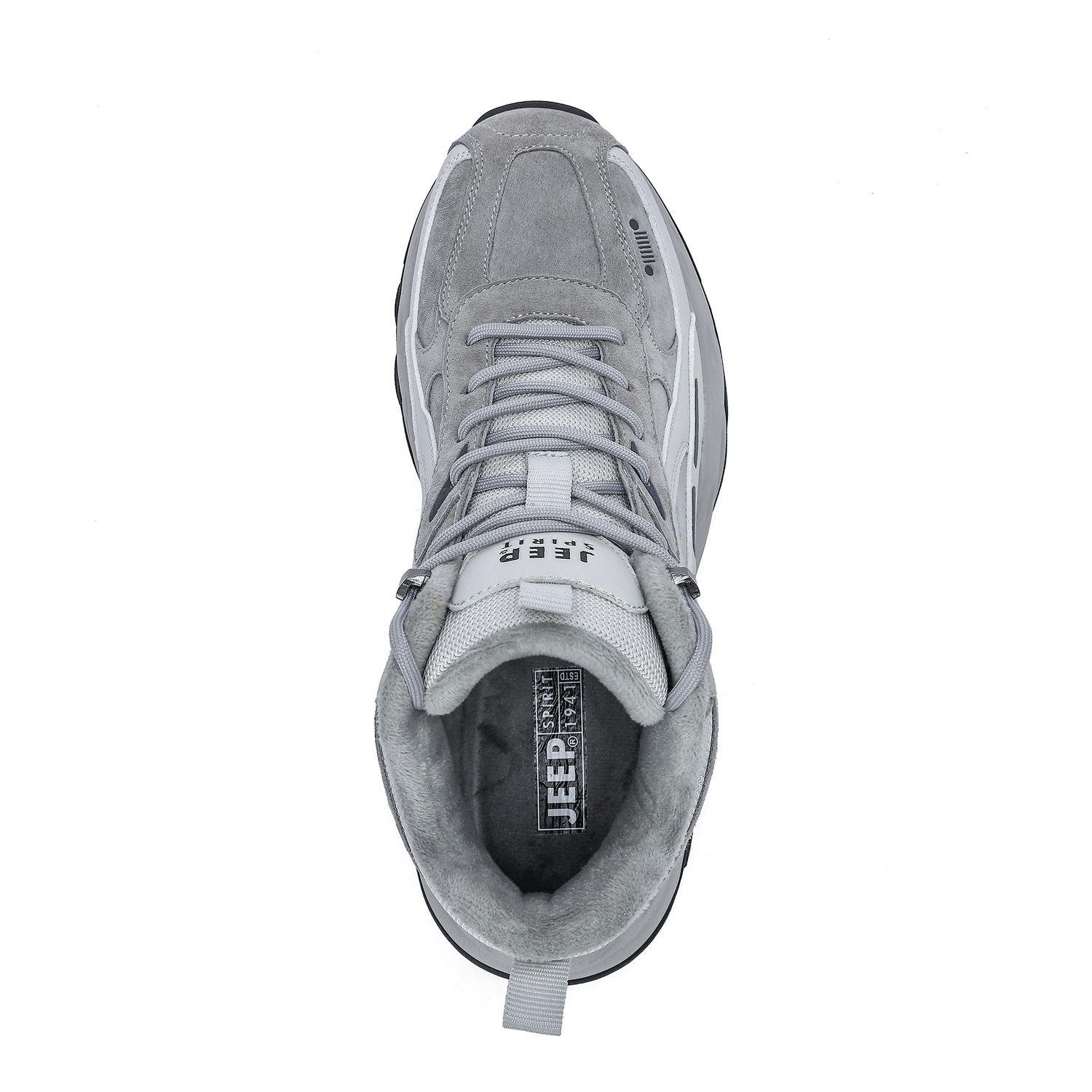 Кроссовки Rattlesnake Low Top Chunky Мужские Time Gray JEEP SPIRIT, Time Gray [Натуральная Кожа + Подкладка из Флиса] — фото 4