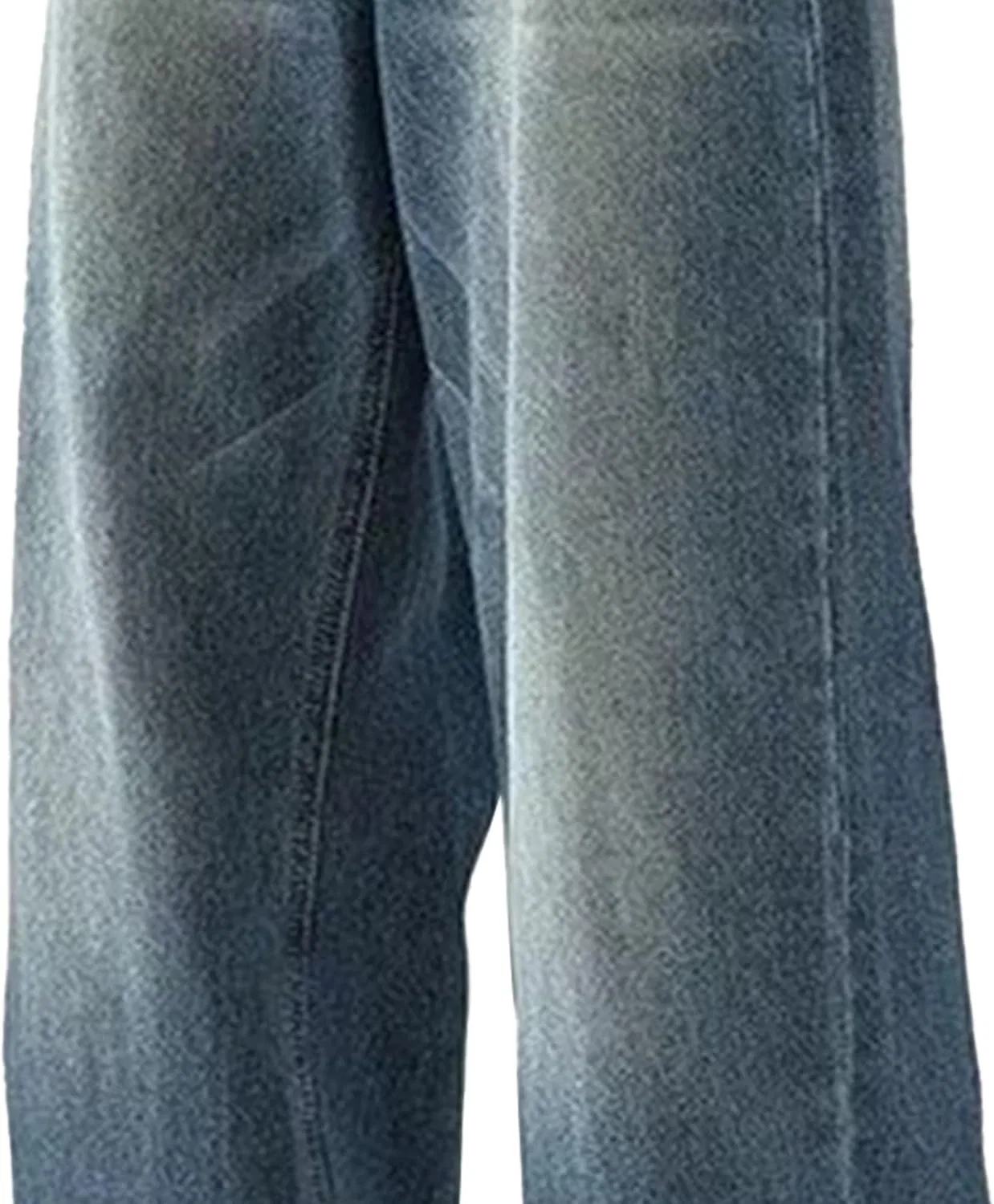 Джинсы свободные Vintage Plain Denim, синие — фото 3