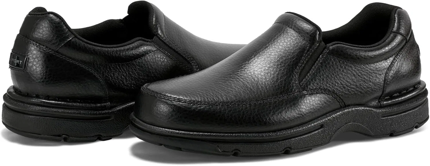 Мужские туфли Rockport Eureka без шнурков, Black Leather — фото 4