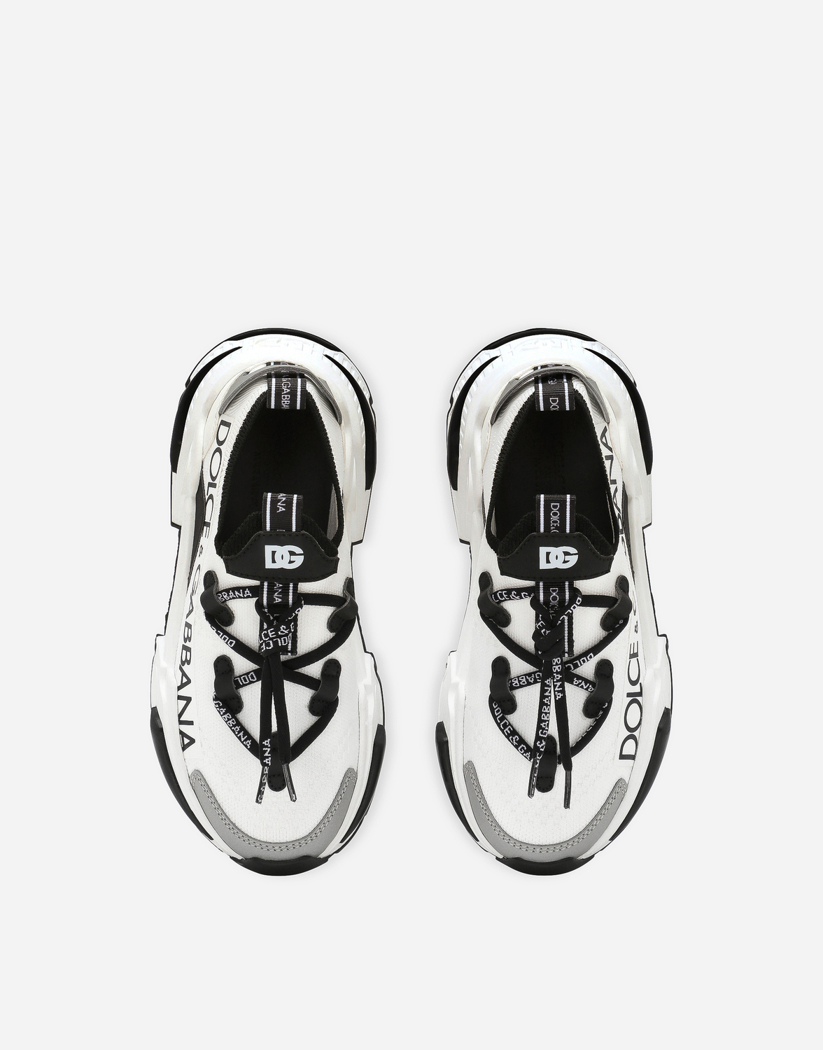 Кроссовки Airmaster из комбинированных материалов Dolce&Gabbana, белый — фото 4
