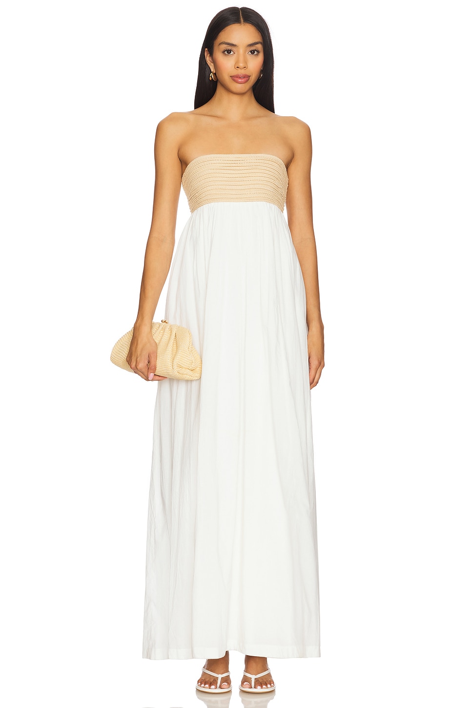 

Длинное платье на берегу Show Me Your Mumu, white voile