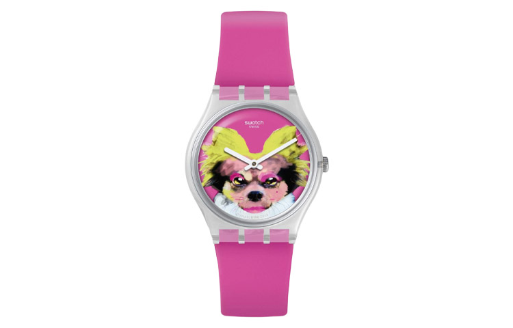 

SWATCH Часы Women's 34mm Pink Watch GE267, Pink