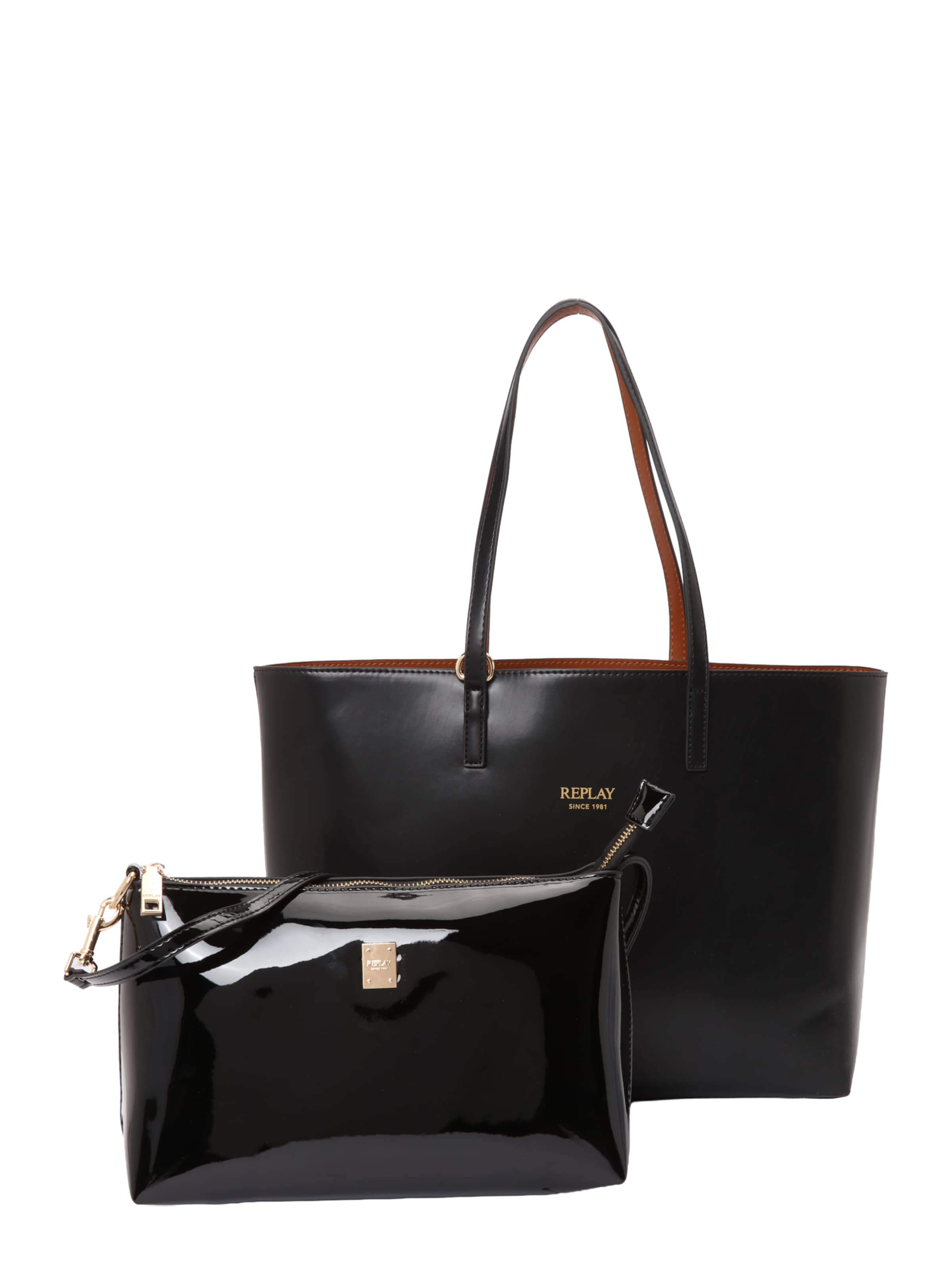

REPLAY Шоппер в черном цвете