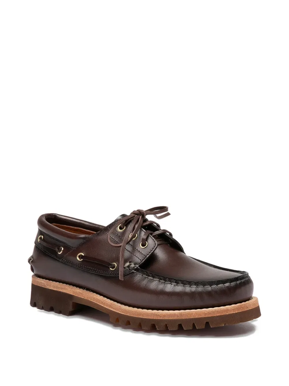 Кожаные лодочные туфли Heritage flexi 001 Officine Creative, коричневый — фото 2