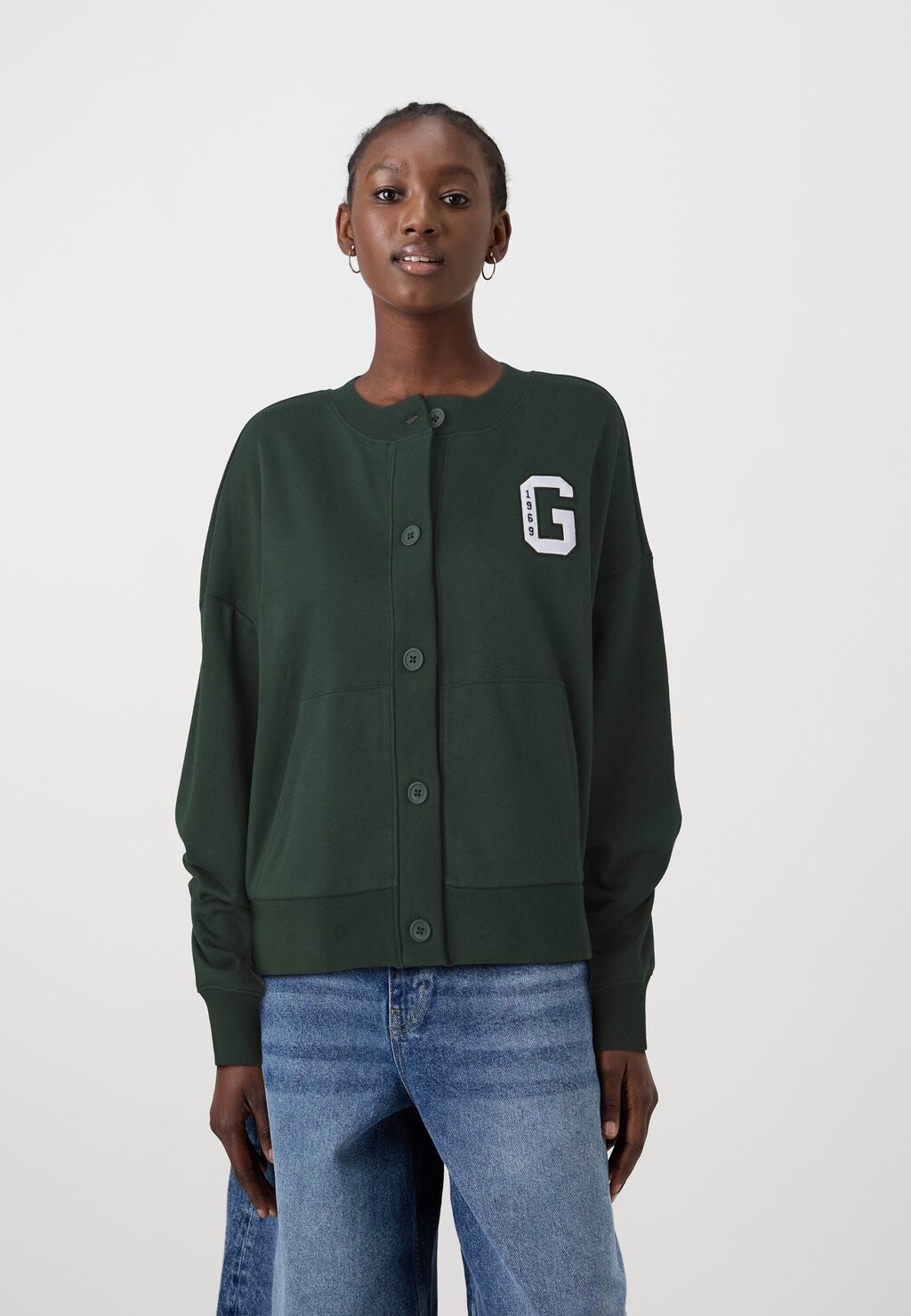 

Толстовка LOGO CROPPED CARDIGAN GAP, зеленый