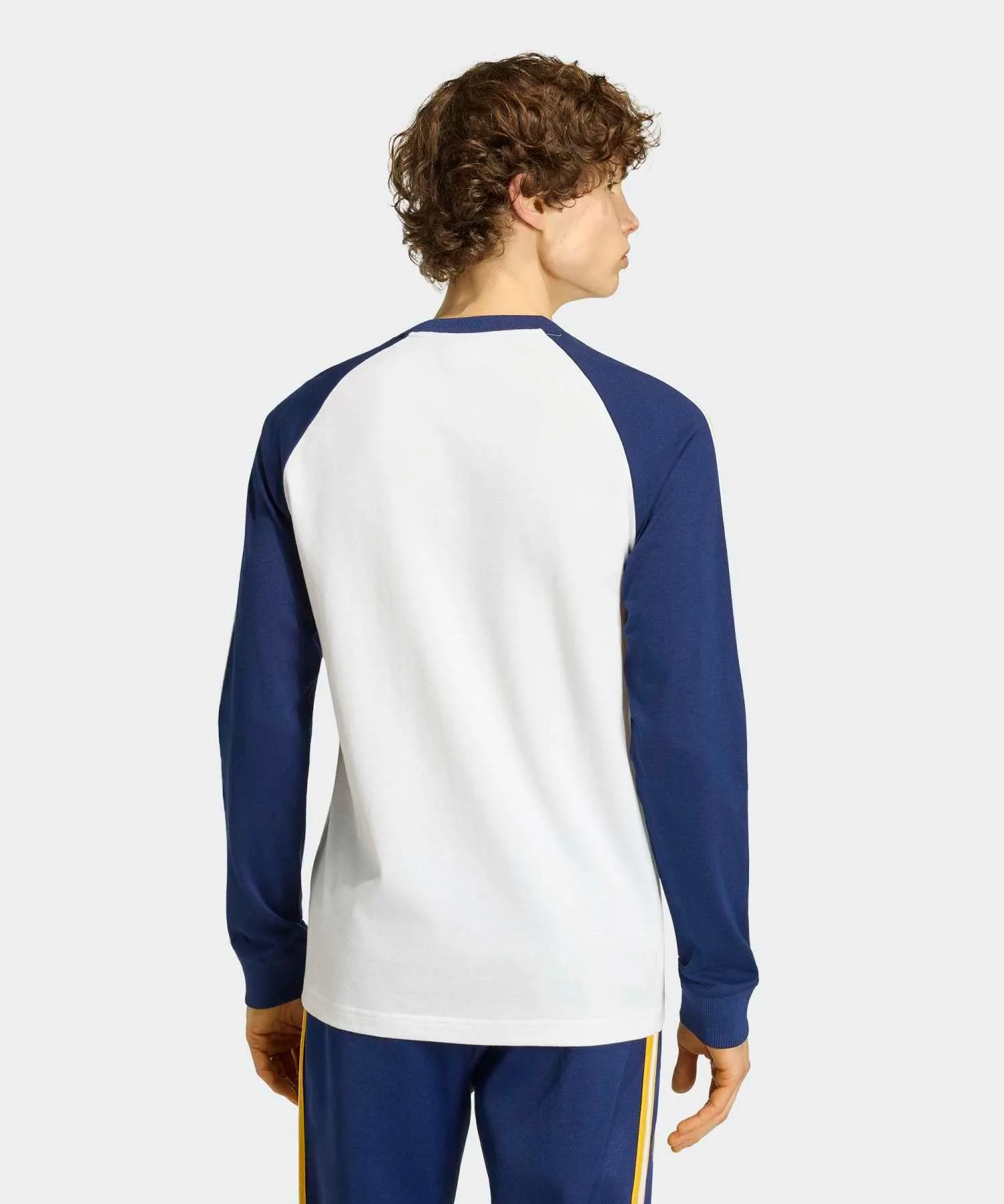 Мужская футболка с длинным рукавом Real Madrid Originals adidas белая — фото 2