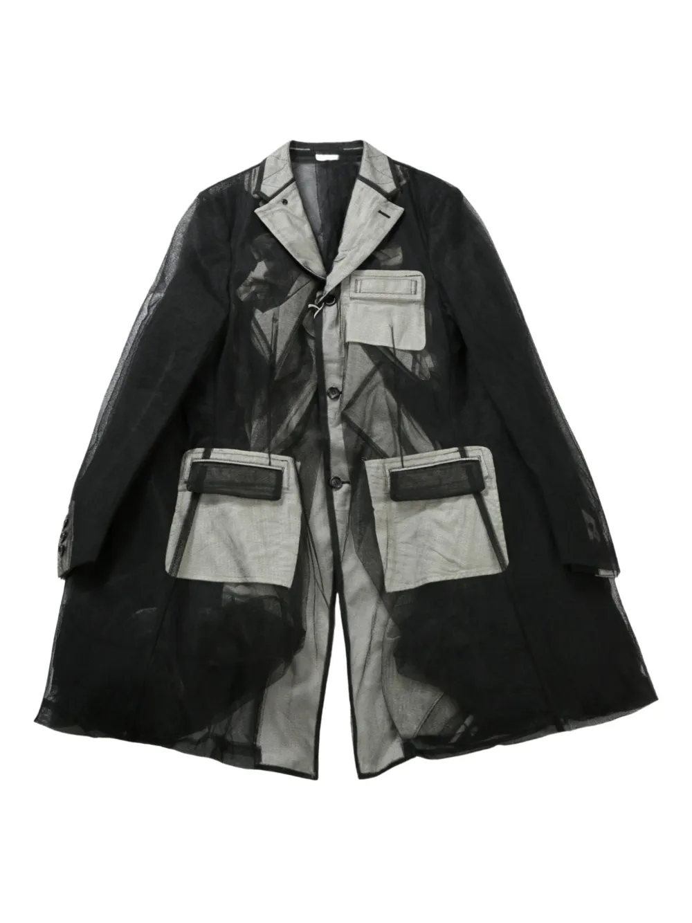 

Жакет со вставками из тюля Comme des Garçons Homme Plus, черный