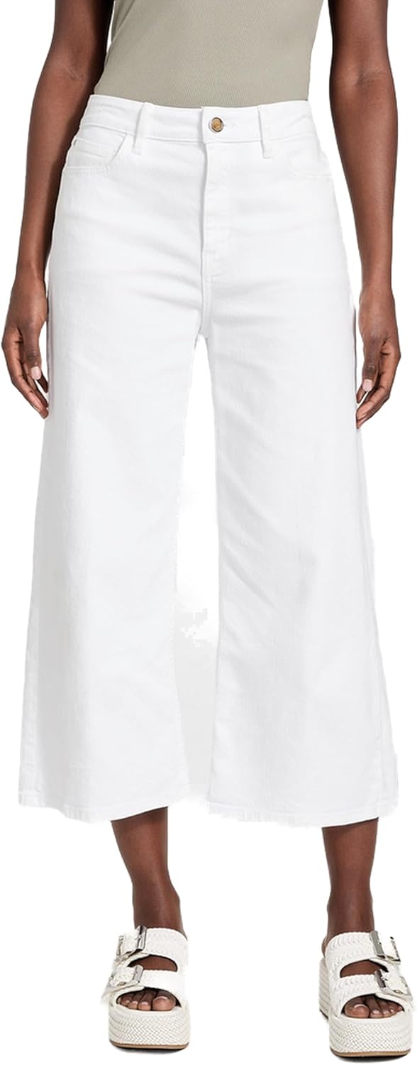 

Женские укороченные джинсы GUESS Eco Bellflower с широкими штанинами, Pure White