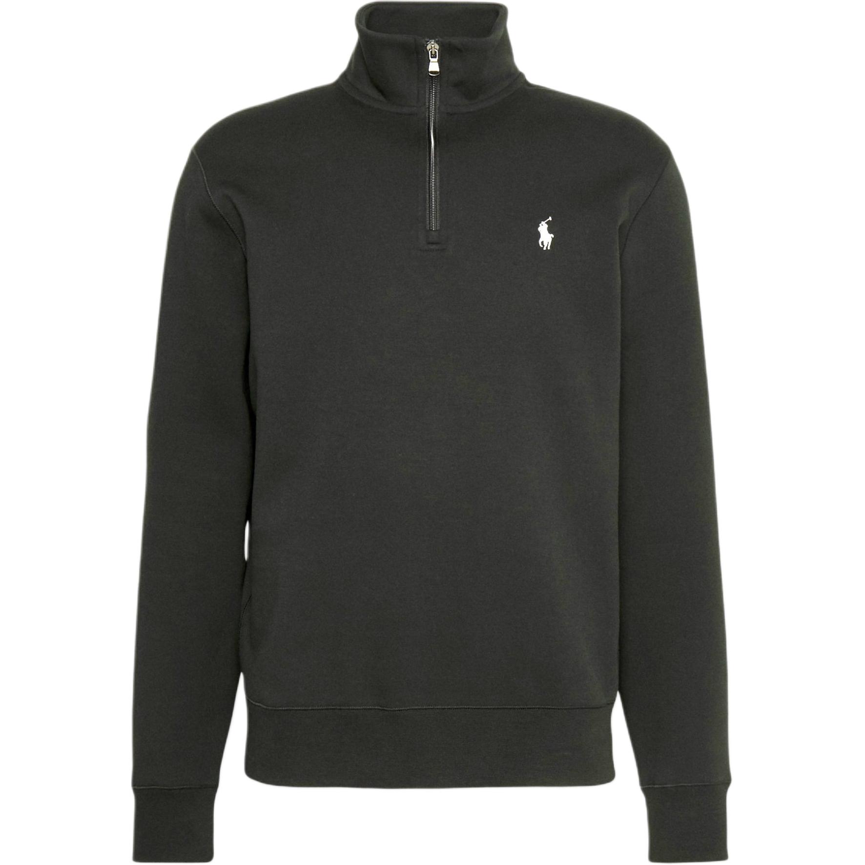 

Пуловер с нашивкой-логотипом и застежкой-молнией на половину длины Polo Ralph Lauren, черный