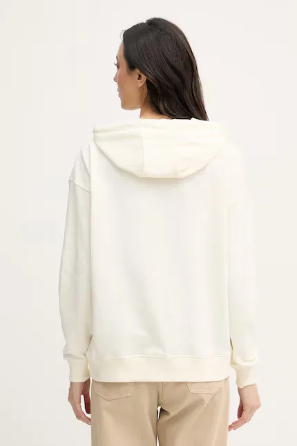 Худи женское с капюшоном DHM Hoodie U.S. Polo Assn., бежевый — фото 3