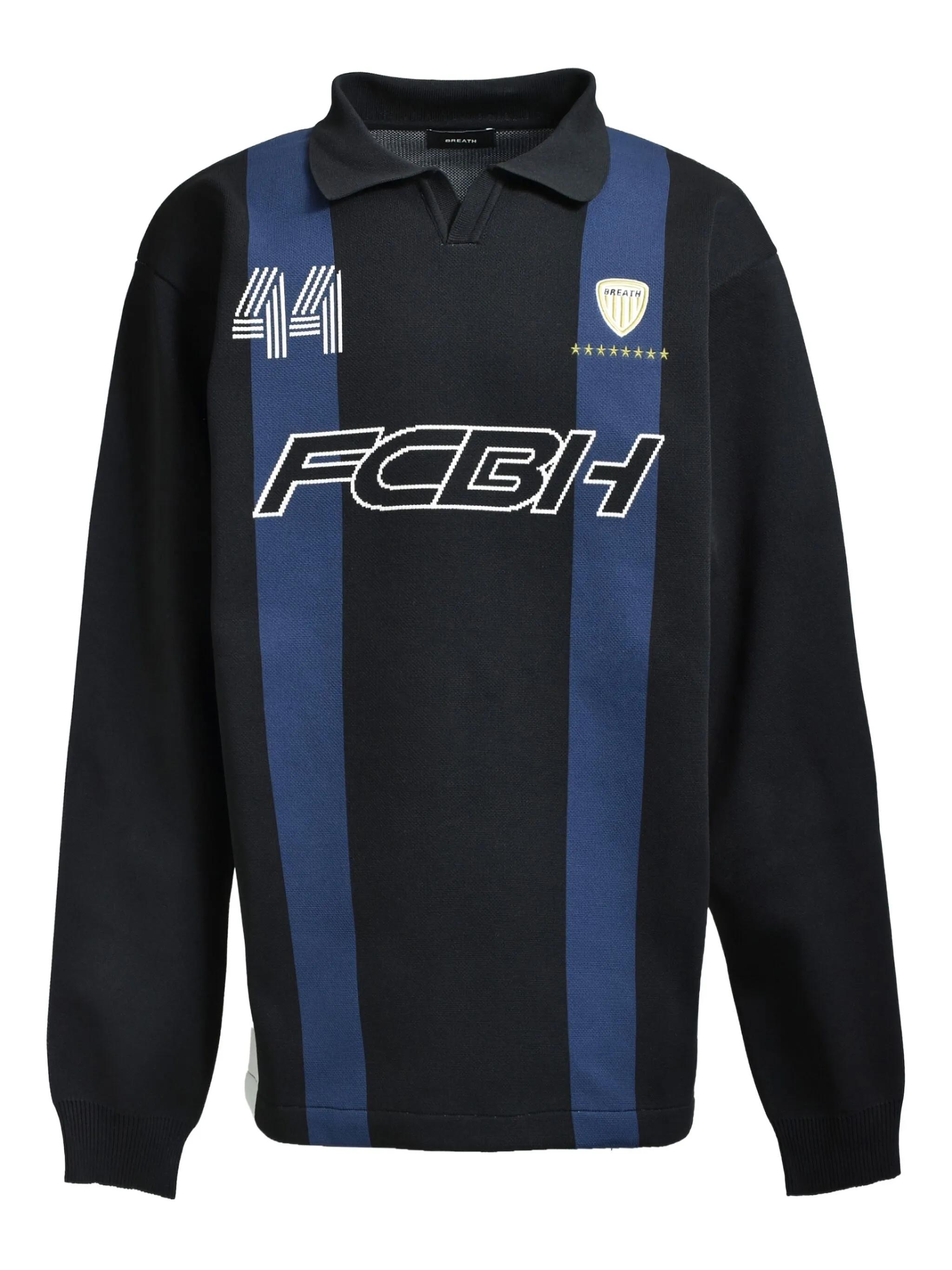 

Свитер Uniform с воротником поло Breath, черный