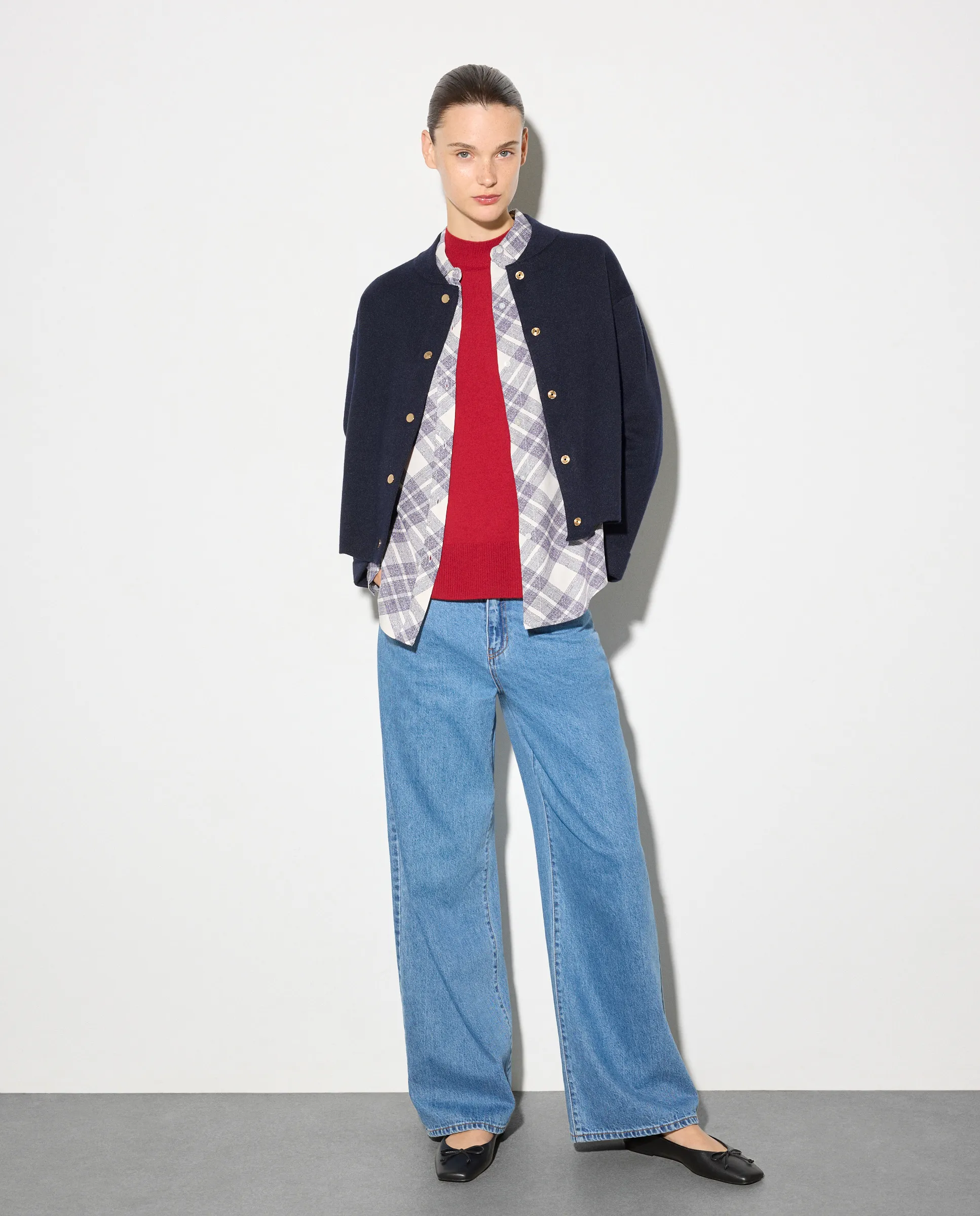 

Женская бомбер-куртка из полиэстера Woman El Corte Inglés, темно-синий