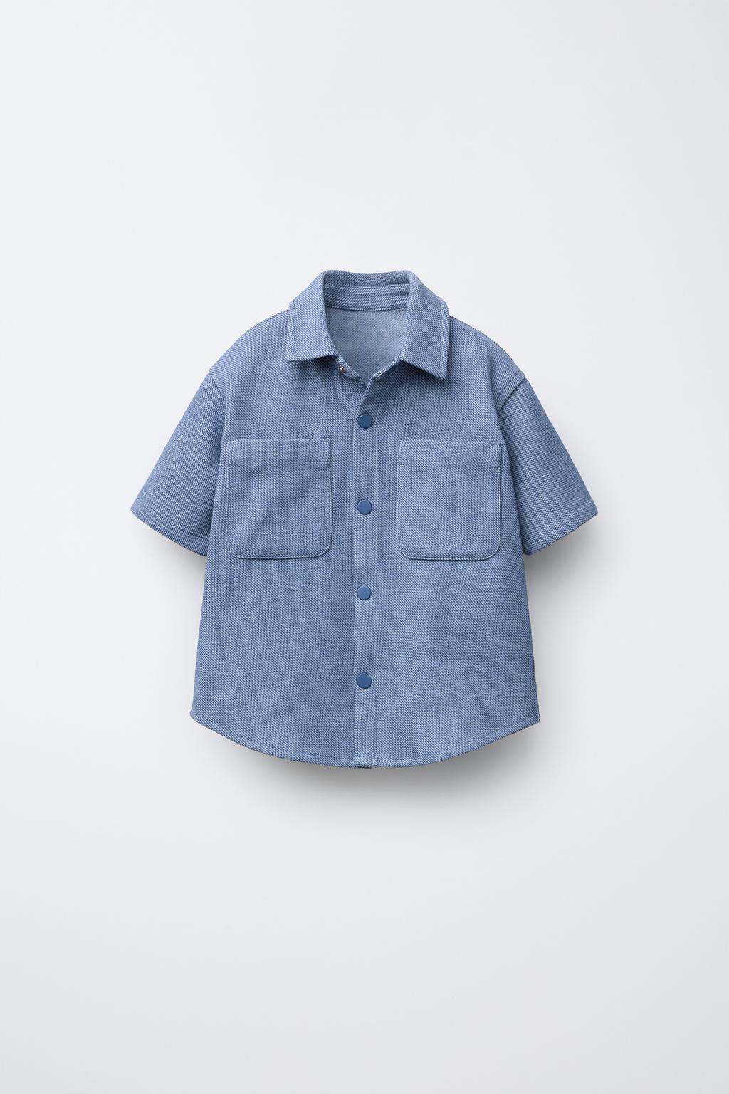 

Комфортная рубашка ZARA, синий