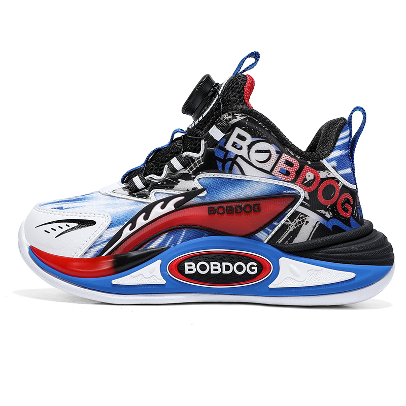 

Антискользящие износостойкие детские скейтерские кроссовки Kids' BOBDOG, черный