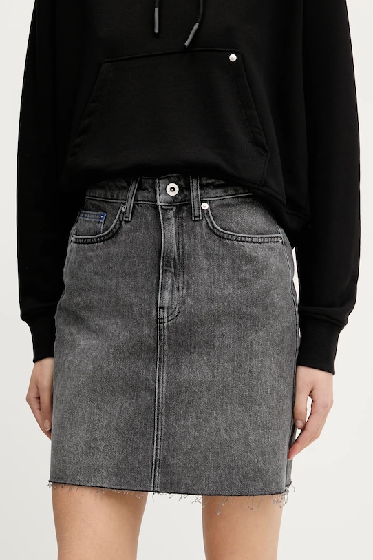 

Джинсовая юбка Karl Lagerfeld Jeans, серый