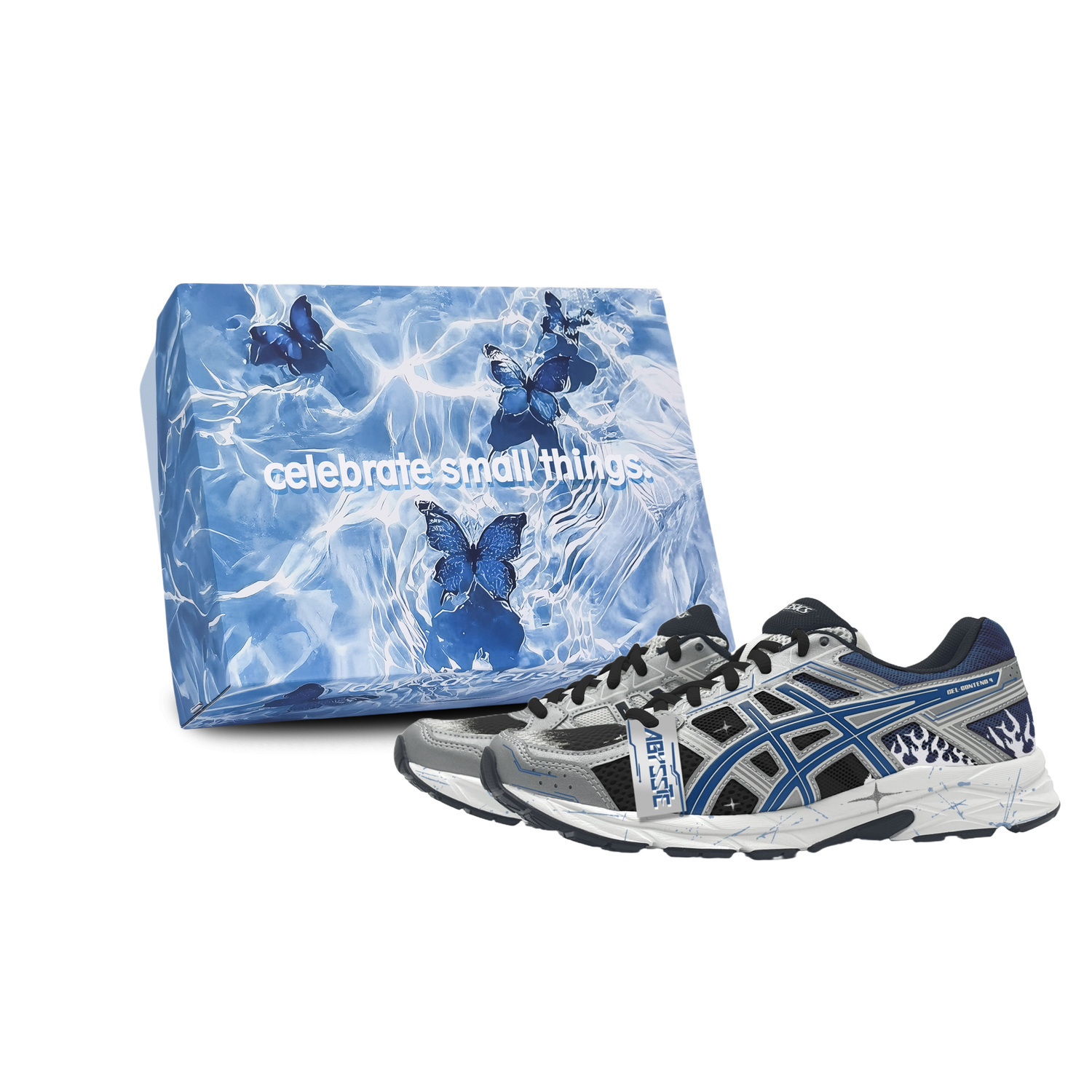 

ASICS Gel Contend 4 низкие кроссовки для бега мужские black blue