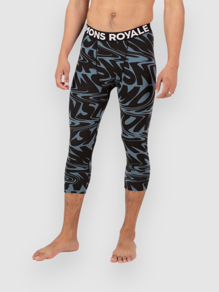 

Функциональные брюки Mons Royale Merino Cascade Flex 3/4 Legging Funktionshose, signal lost goblin blue, Черный, Функциональные брюки Mons Royale Merino Cascade Flex 3/4 Legging Funktionshose, signal lost goblin blue