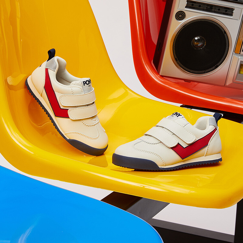 Кроссовки PONY Kids Lifestyle Shoes Kids Low-top Red, белый — фото 3