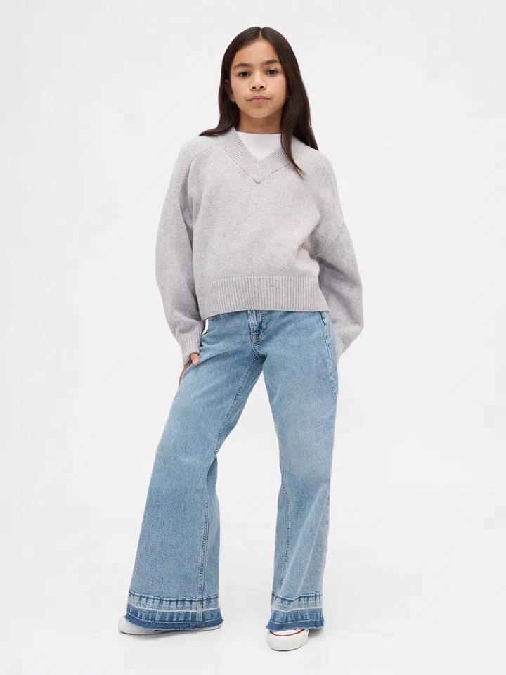 Джинсы Flare fit, GAP, светло-голубой
