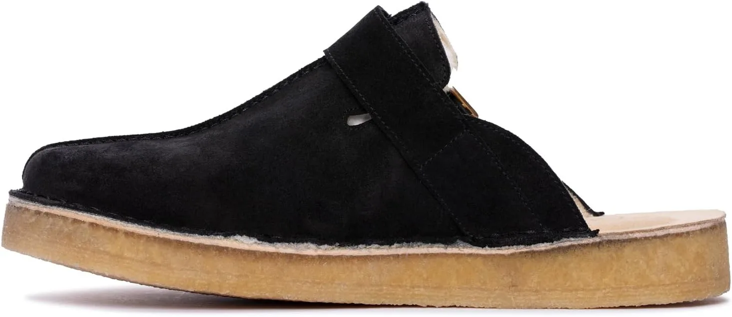 Мужские мюли Clarks Trek, черный/черный — фото 4
