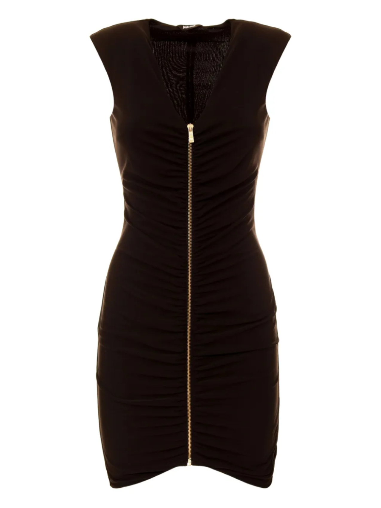 

Платье Just Cavalli со сборками на молнии спереди, черный