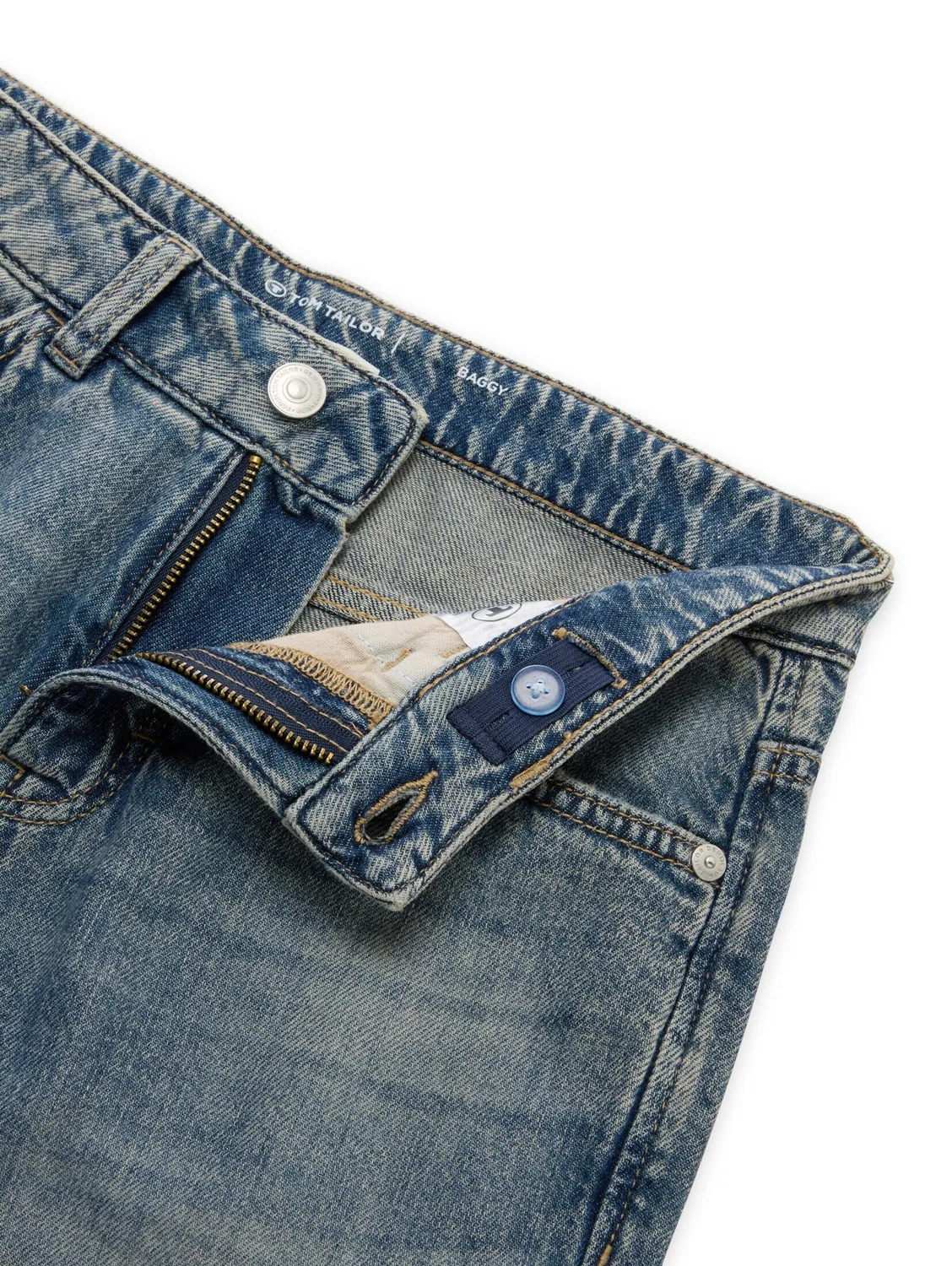 Свободные джинсы Tom Tailor, Blue Denim — фото 3