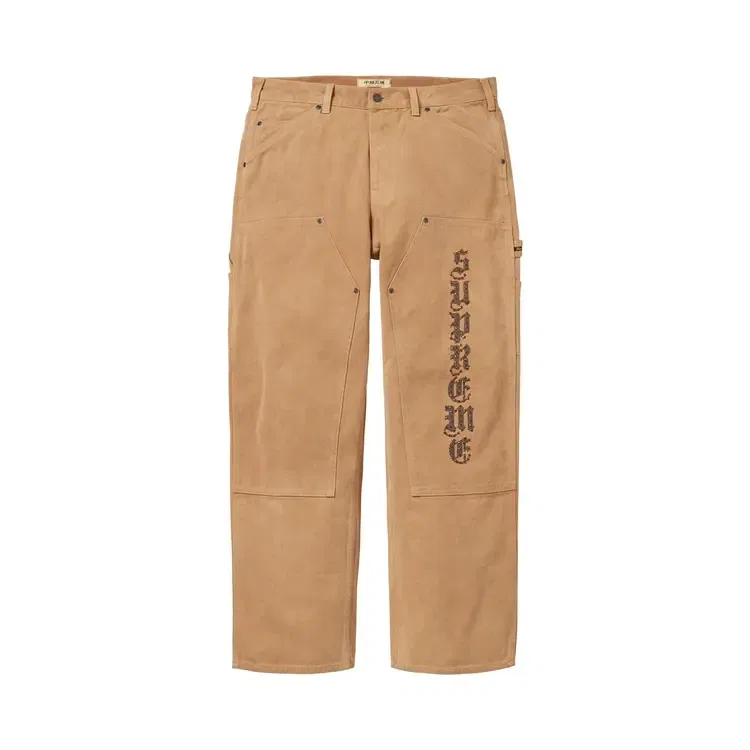 Брюки Supreme x The Great China Wall Double Knee Painter Pant, светло-коричневый