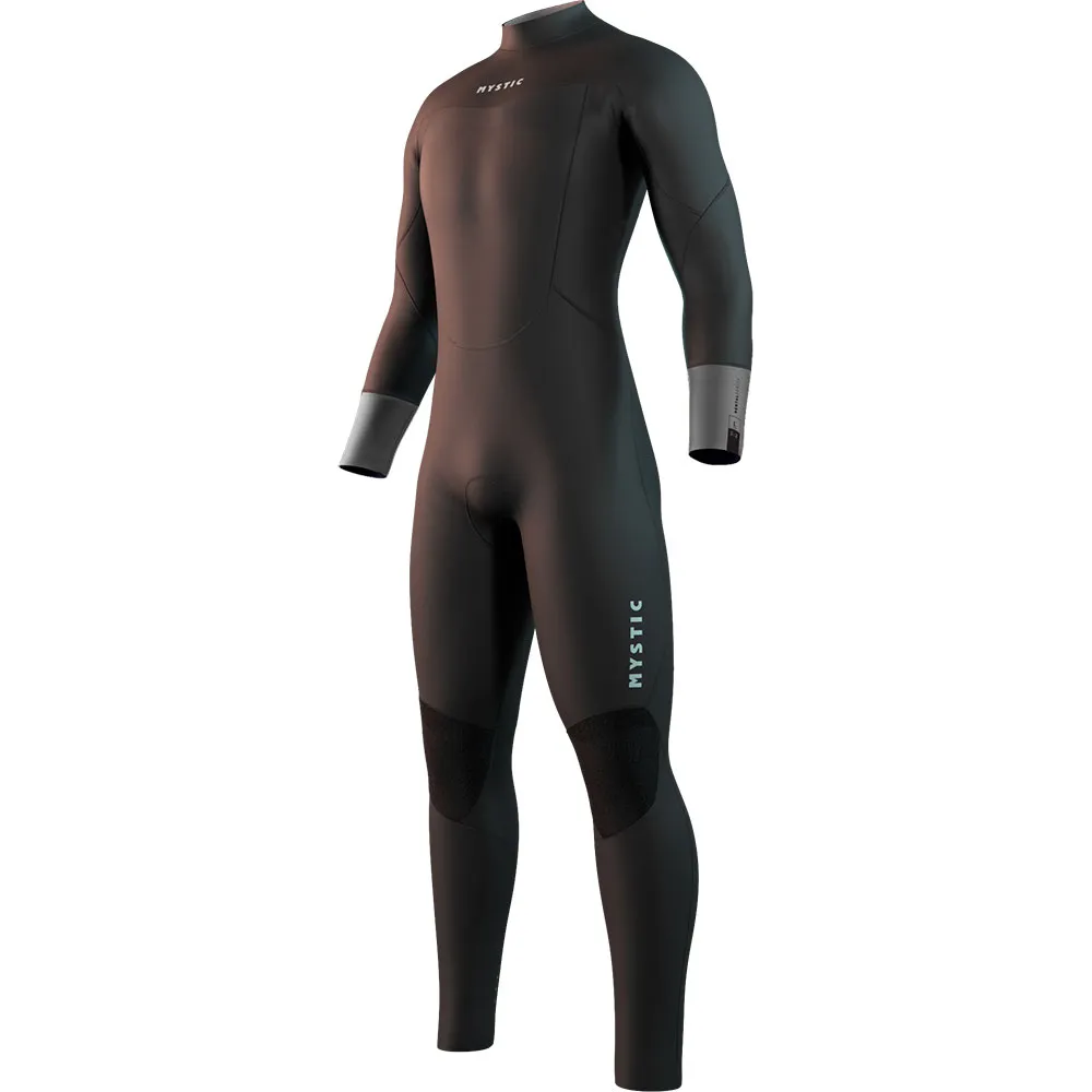 Неопреновый костюм с длинными рукавами и молнией на спине Mystic Rental fullsuit 3/2mm flatlock Junior, коричневый — фото 4