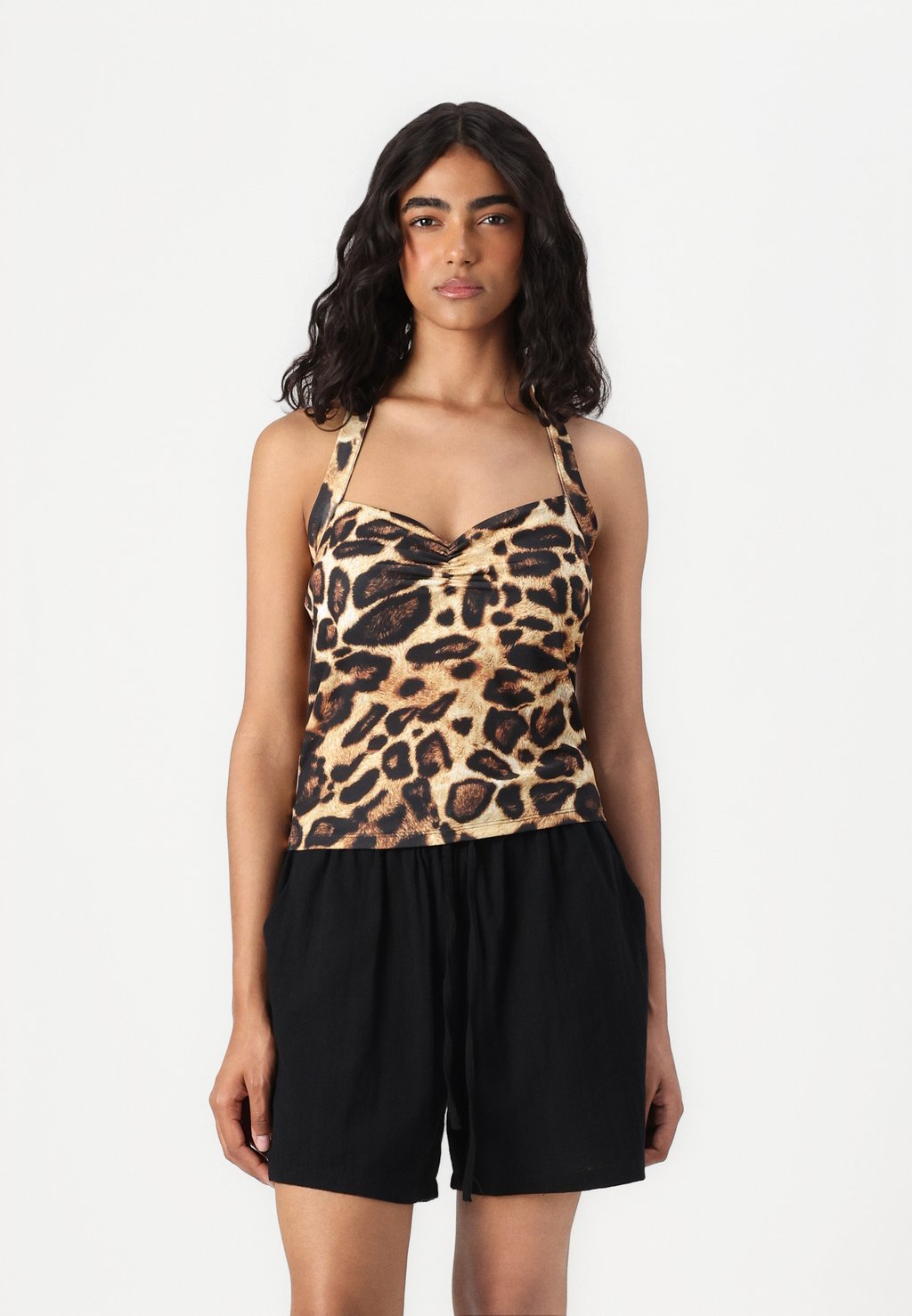 

Топ ONLLANA HALTER NECK ONLY, бежевый