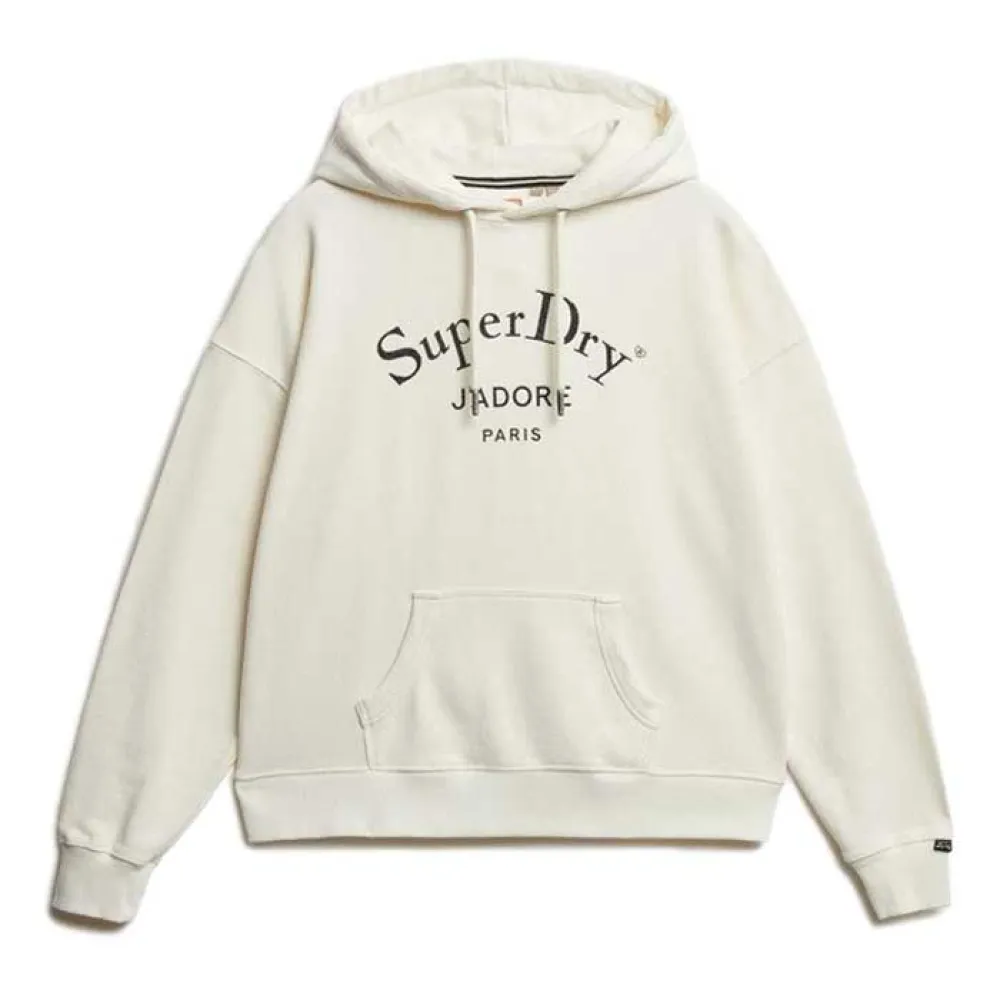 

Худи Superdry Brand Mark Relaxed Fit, бежевый