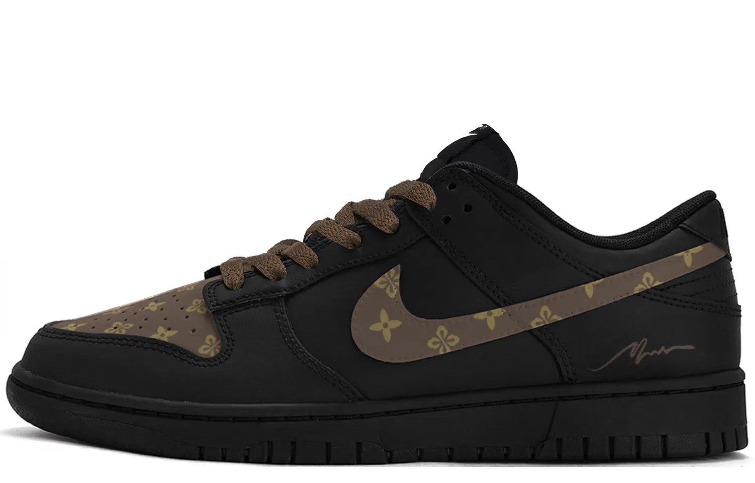 Кроссовки скейтбординговые Nike Dunk Low Black Brown